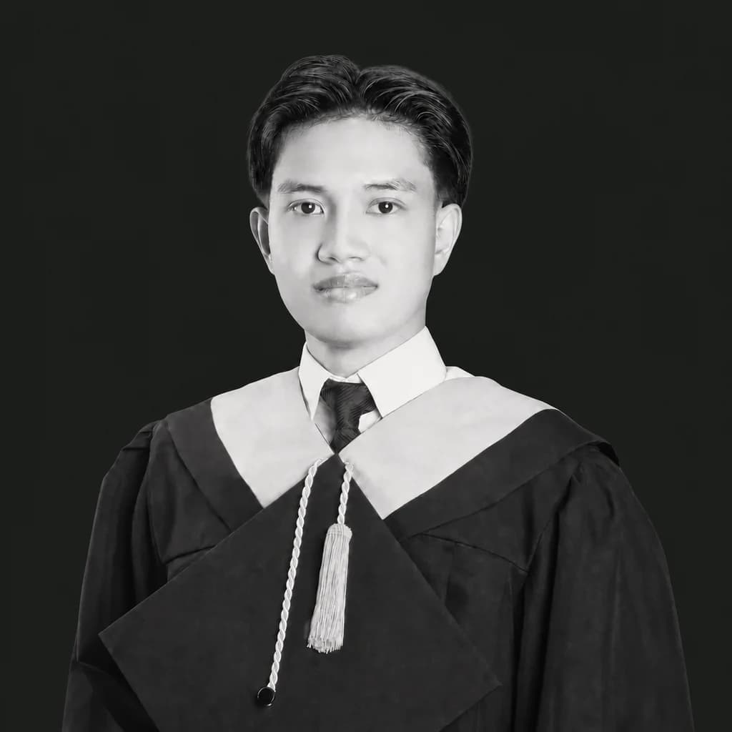 Artkin Carreon in graduation attire