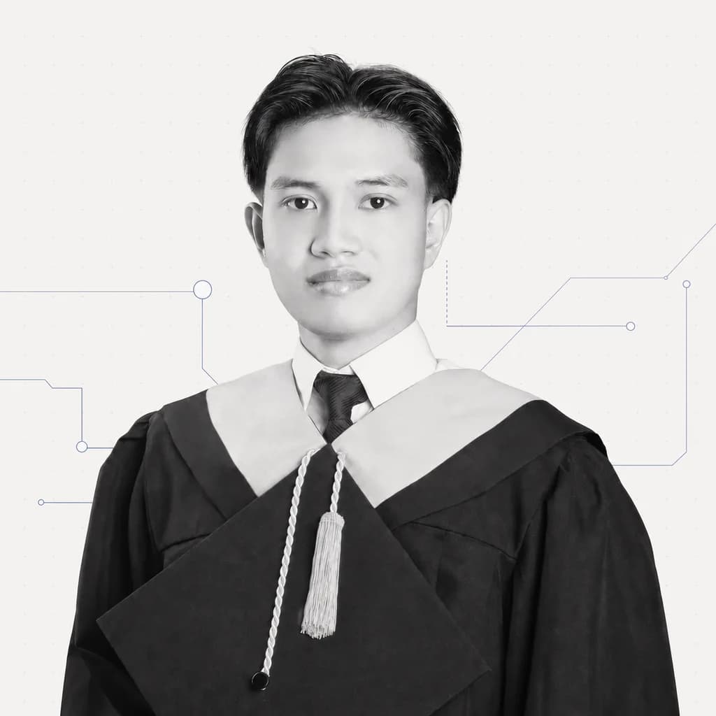 Artkin Carreon in graduation attire